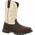 Durango Maverick XP Composite Toe Waterproof Western Work Boot, CHOCOLATE/WHITE, M, Size 10.5 DDB0330